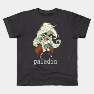 chibi elf paladin girl Kids T-Shirt